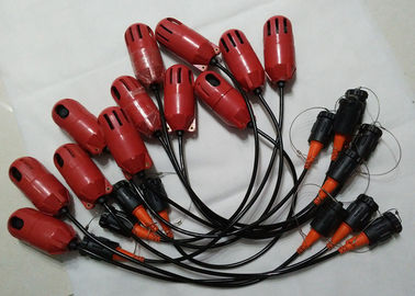 Rote Rechtssache 10 Hz Hydrophon-Kabel-für Sumpf-Fluss